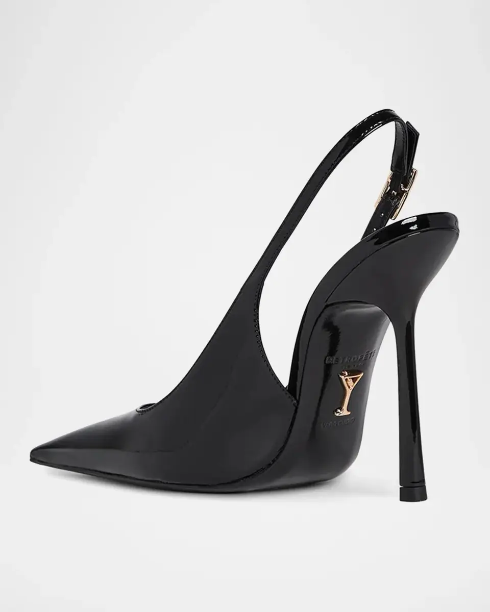 Retrofête Carrie 110MM Patent Leather Slingback Pumps | Thumbnail 2 Retrofête Carrie 110MM Patent Leather Slingback Pumps | Thumbnail 2