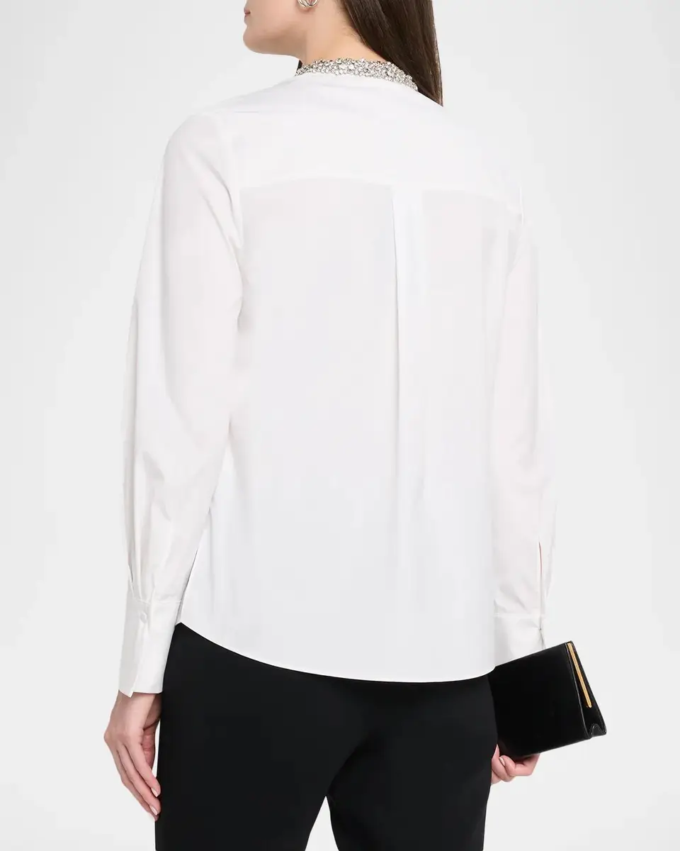 Kobi Halperin Camryn Ruffled Cotton-Blend Blouse | Thumbnail 3 Kobi Halperin Camryn Ruffled Cotton-Blend Blouse | Thumbnail 3