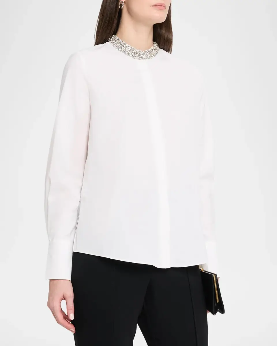 Kobi Halperin Camryn Ruffled Cotton-Blend Blouse | Thumbnail 4 Kobi Halperin Camryn Ruffled Cotton-Blend Blouse | Thumbnail 4