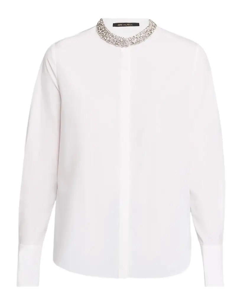 Kobi Halperin Camryn Ruffled Cotton-Blend Blouse