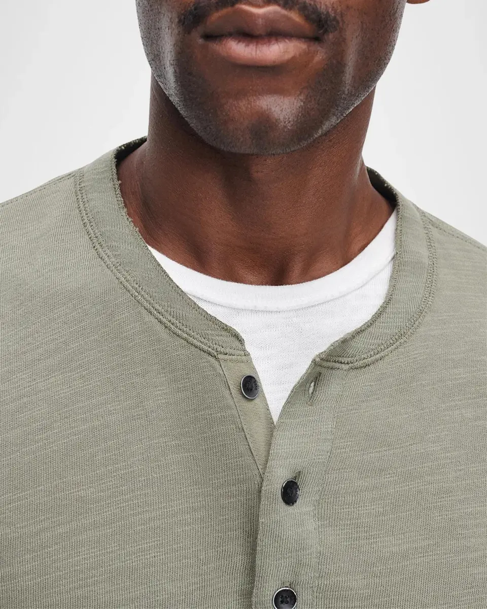 rag & bone Men's Classic Flame Henley Long-Sleeve T-Shirt | Thumbnail 5 rag & bone Men's Classic Flame Henley Long-Sleeve T-Shirt | Thumbnail 5