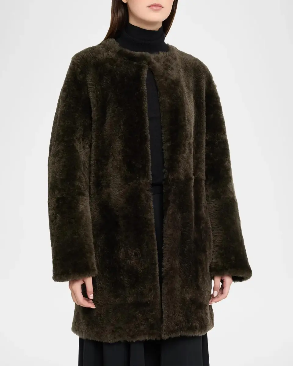 Vince Reversible Shearling Coat | Thumbnail 4 Vince Reversible Shearling Coat | Thumbnail 4