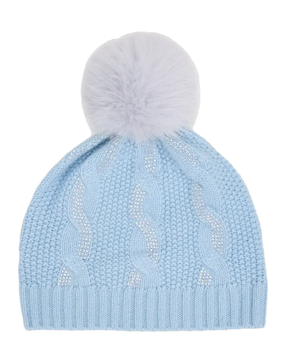 Sofia Cashmere Chunky Cable-Knit Cashmere Beanie | Thumbnail 2