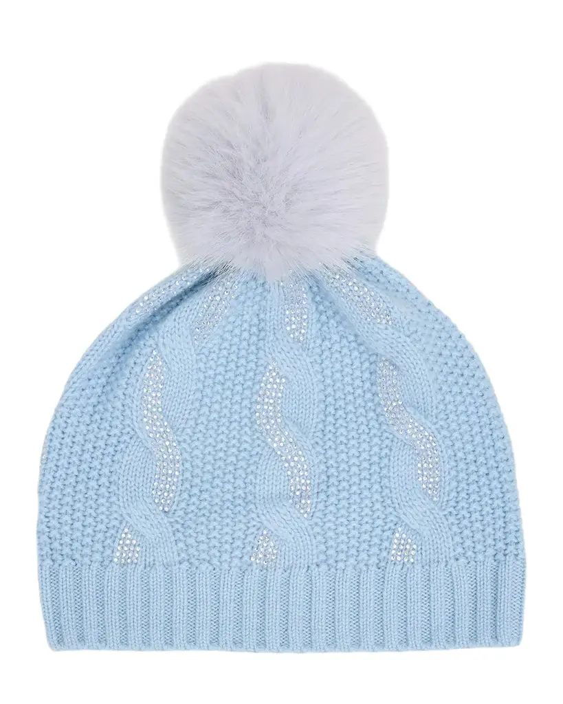 Sofia Cashmere Chunky Cable-Knit Cashmere Beanie
