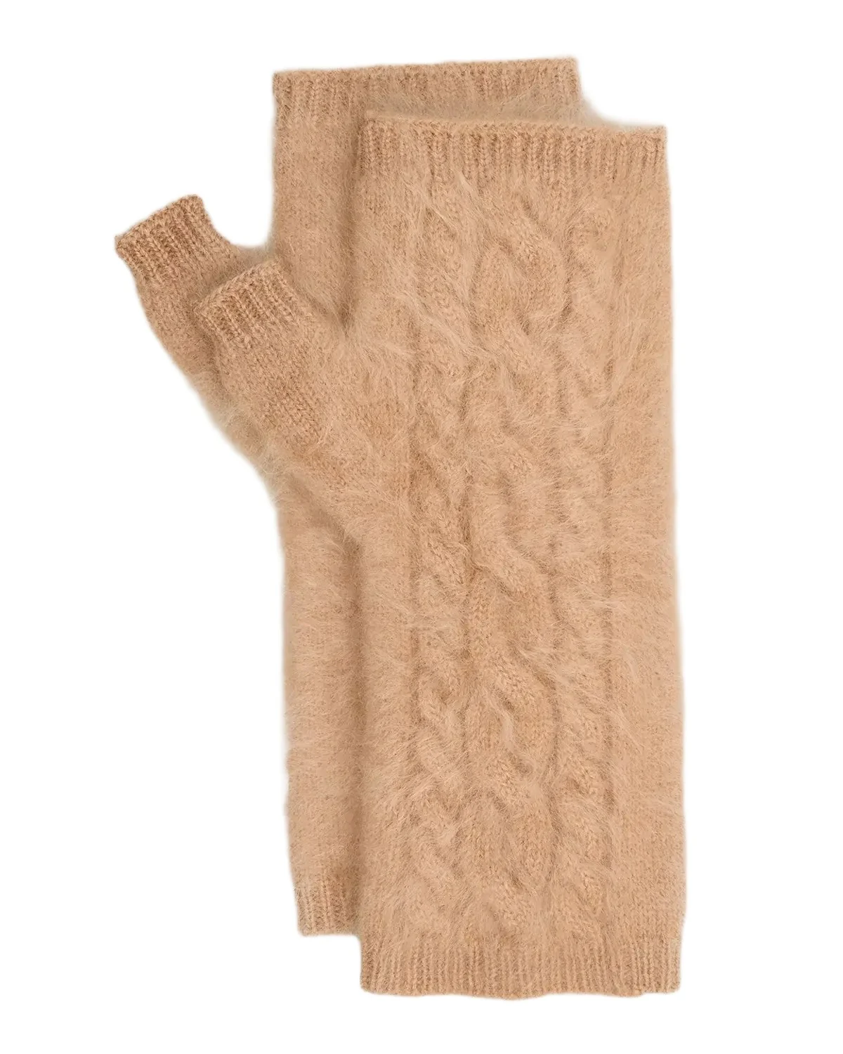 Sofia Cashmere Cashmere Cable-Knit Arm Warmers