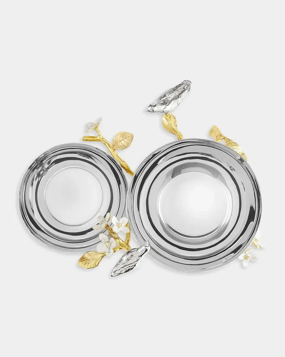 Michael Aram Lovebirds Silver & Gold Double Dish | Thumbnail 5 Michael Aram Lovebirds Silver & Gold Double Dish | Thumbnail 5