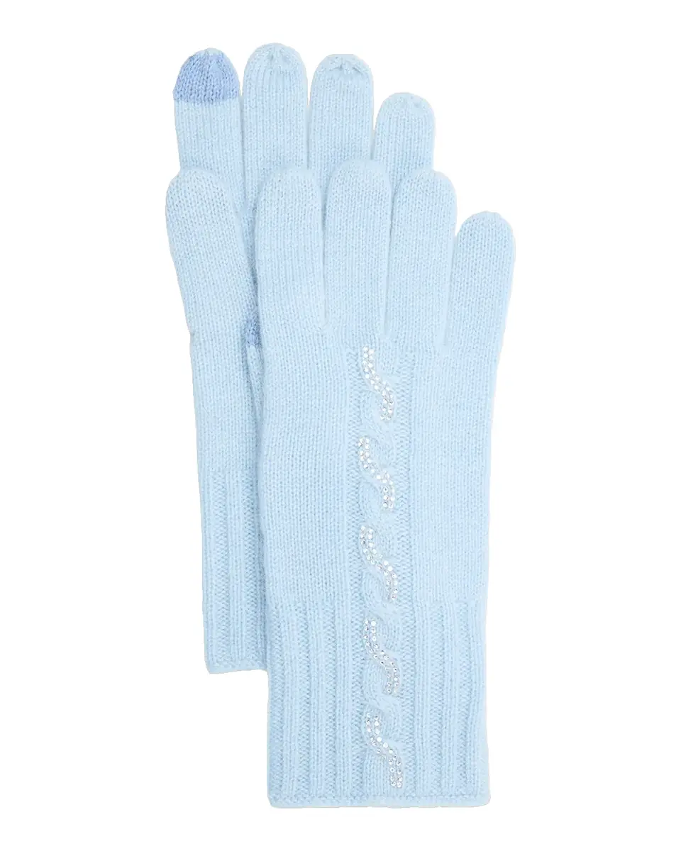 Sofia Cashmere Embellished Cashmere Touchscreen Gloves | Thumbnail 2 Sofia Cashmere Embellished Cashmere Touchscreen Gloves | Thumbnail 2