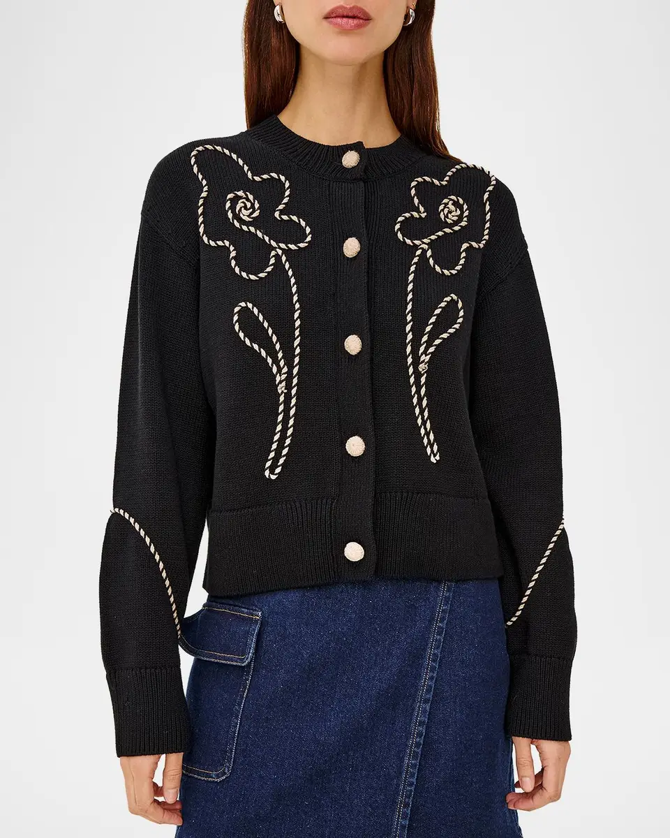 RAILS Sybil Embroidered Cotton Cardigan | Thumbnail 4 RAILS Sybil Embroidered Cotton Cardigan | Thumbnail 4