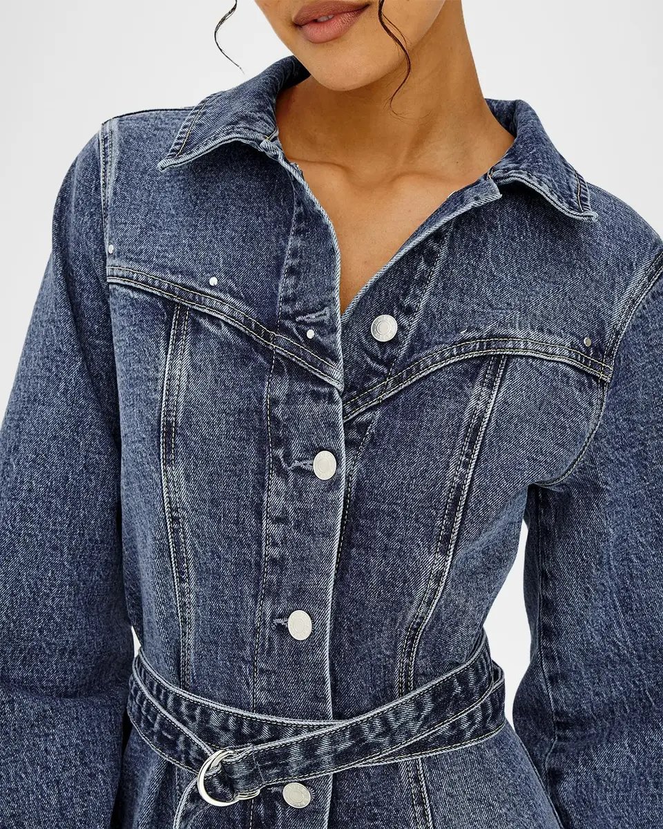 RAILS Montant Stretch-Denim Belted Mini Dress | Thumbnail 6 RAILS Montant Stretch-Denim Belted Mini Dress | Thumbnail 6