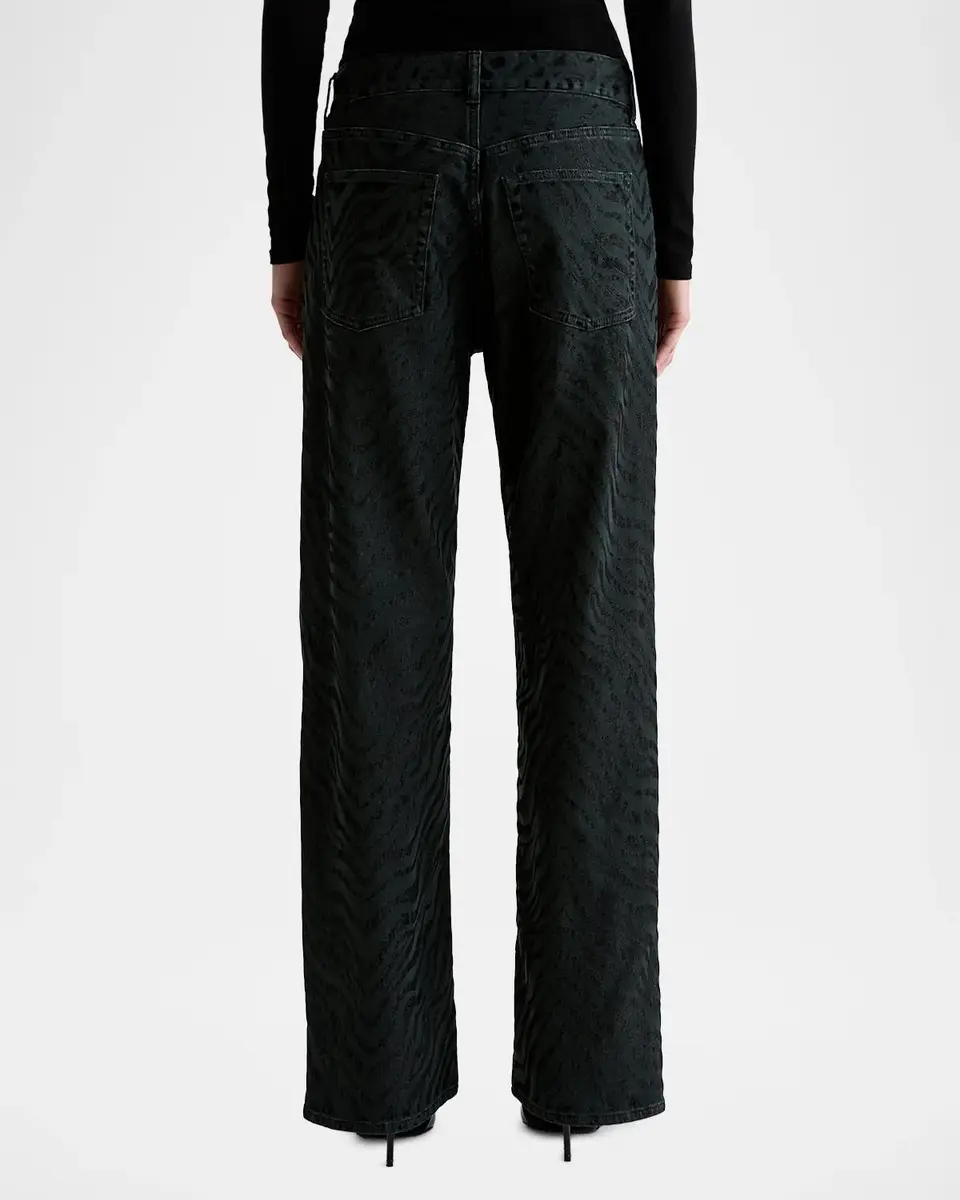 AG Jeans Billie Zebra-Print Straight-Leg Jeans | Thumbnail 3 AG Jeans Billie Zebra-Print Straight-Leg Jeans | Thumbnail 3