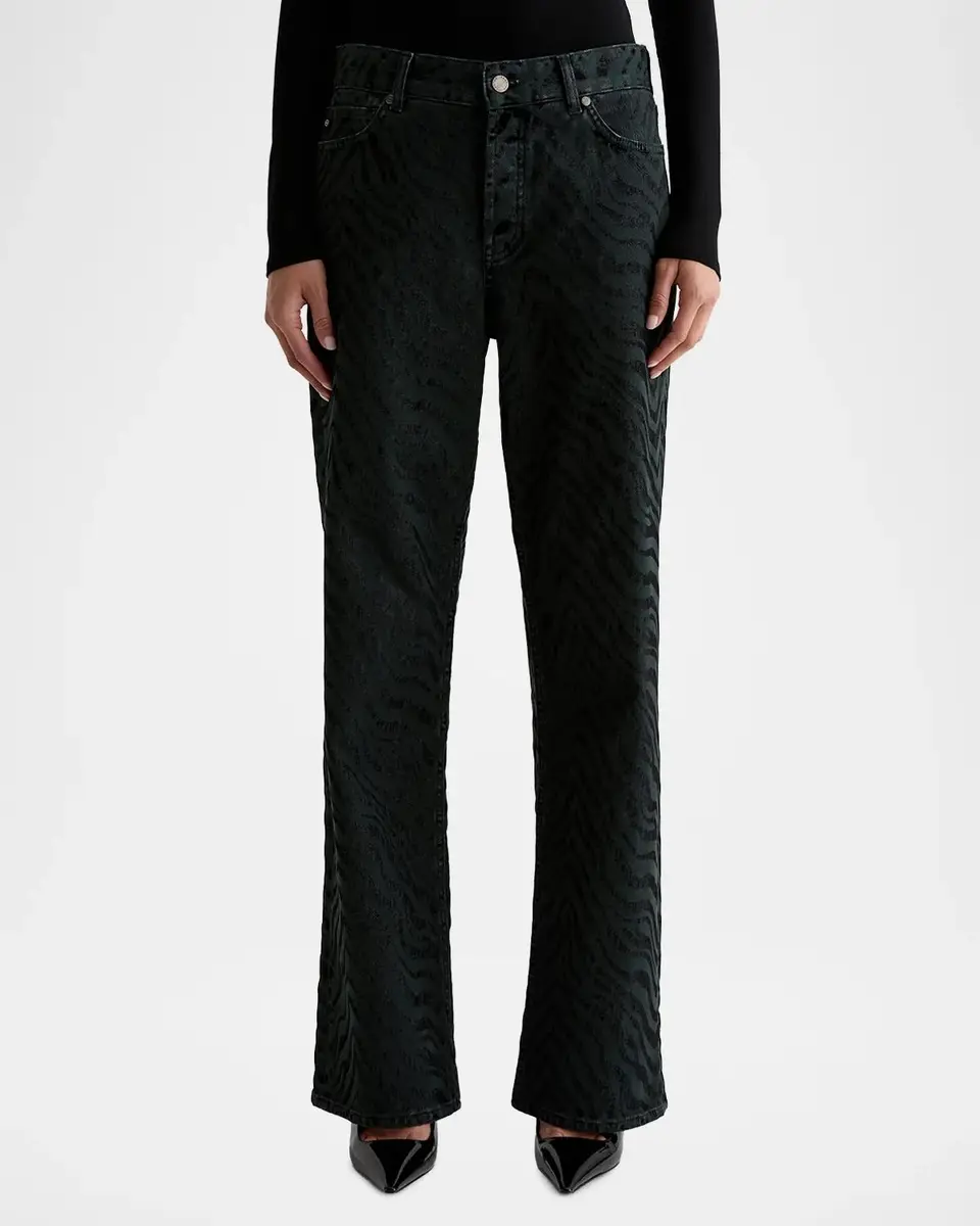 AG Jeans Billie Zebra-Print Straight-Leg Jeans | Thumbnail 4 AG Jeans Billie Zebra-Print Straight-Leg Jeans | Thumbnail 4