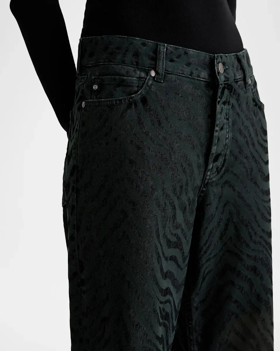 AG Jeans Billie Zebra-Print Straight-Leg Jeans | Thumbnail 5 AG Jeans Billie Zebra-Print Straight-Leg Jeans | Thumbnail 5