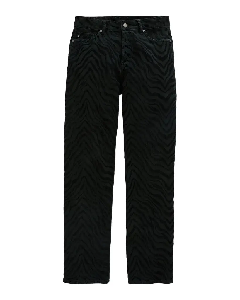 AG Jeans Billie Zebra-Print Straight-Leg Jeans