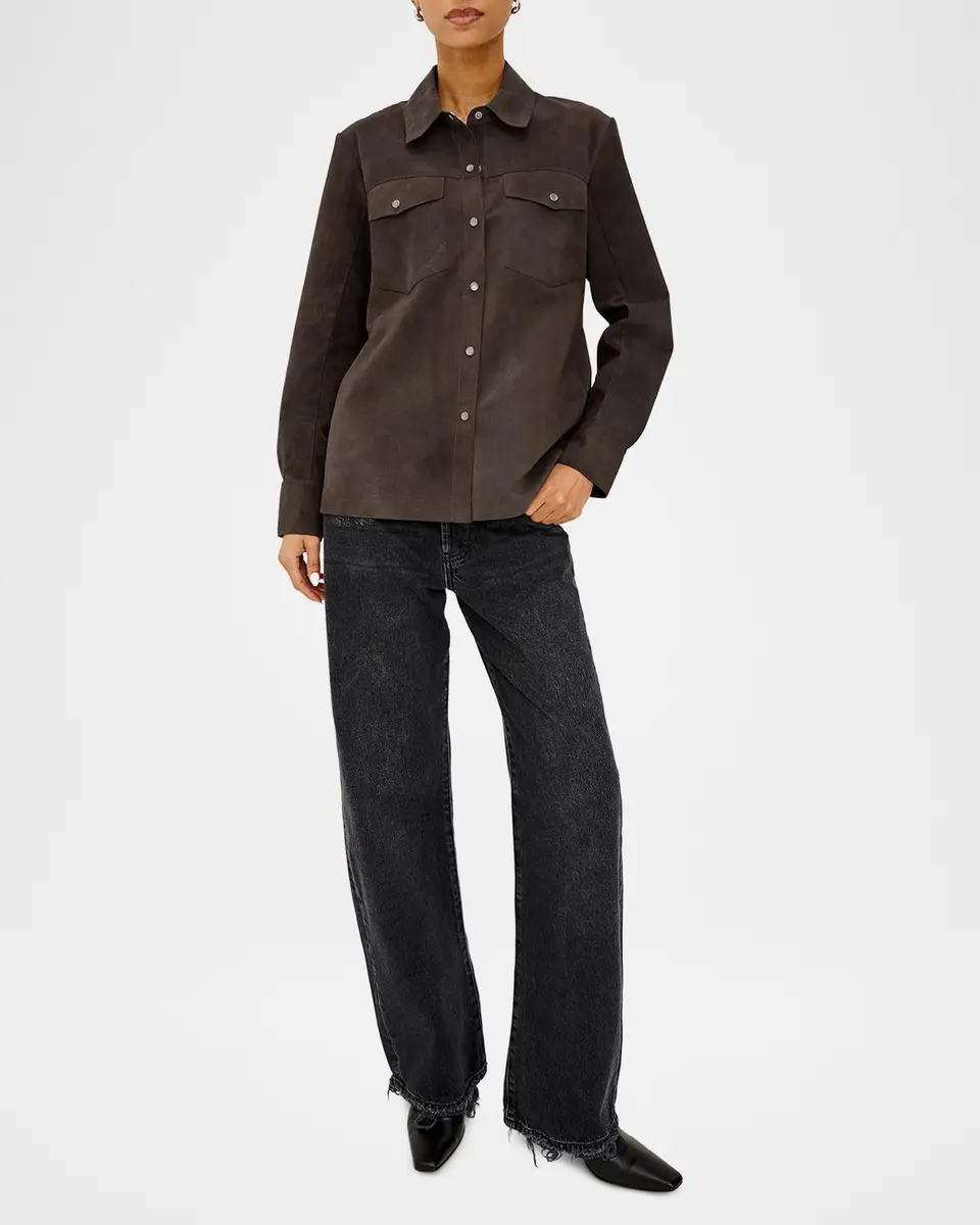 RAILS Dean Suede Flap-Pocket Shirt | Thumbnail 2 RAILS Dean Suede Flap-Pocket Shirt | Thumbnail 2