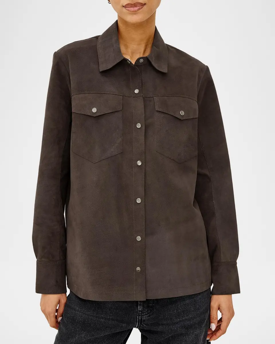 RAILS Dean Suede Flap-Pocket Shirt | Thumbnail 4 RAILS Dean Suede Flap-Pocket Shirt | Thumbnail 4