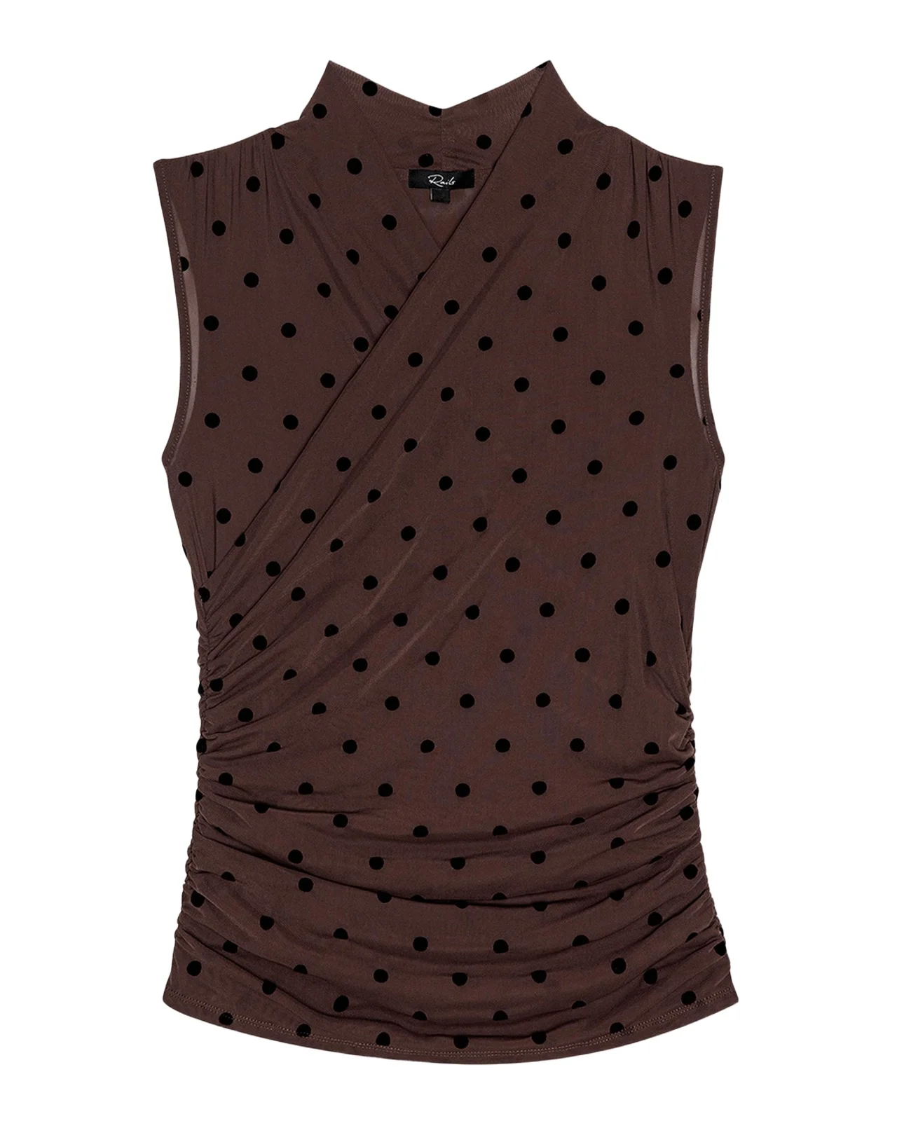 Lauris Polka Dot Sleeveless Top