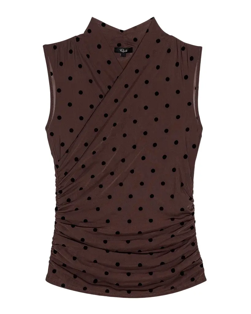 RAILS Lauris Polka Dot Sleeveless Top