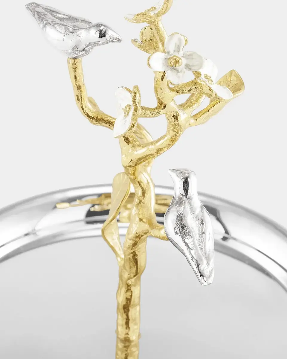 Michael Aram Lovebirds Silver & Gold Etagere | Thumbnail 5 Michael Aram Lovebirds Silver & Gold Etagere | Thumbnail 5
