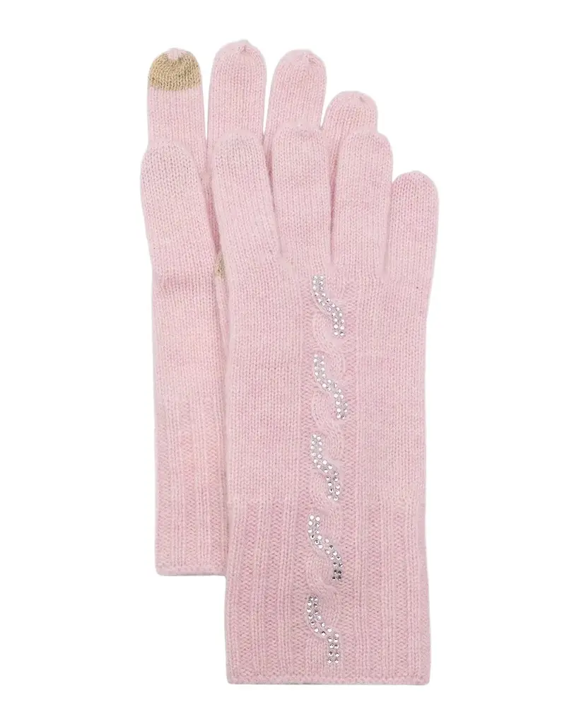 Embellished Cashmere Touchscreen Gloves Embellished Cashmere Touchscreen Gloves