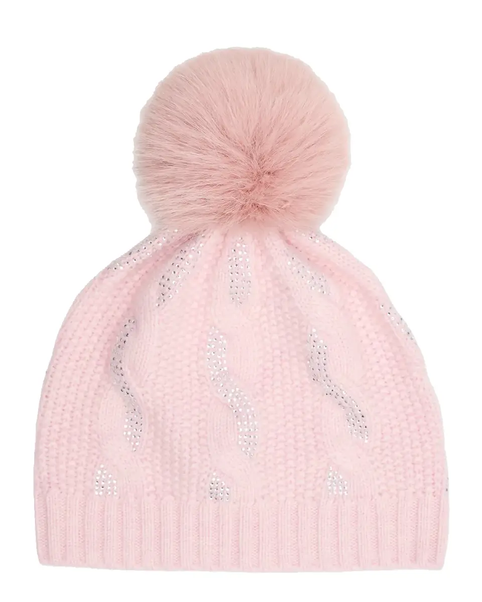 Sofia Cashmere Chunky Cable-Knit Cashmere Beanie | Thumbnail 2 Sofia Cashmere Chunky Cable-Knit Cashmere Beanie | Thumbnail 2