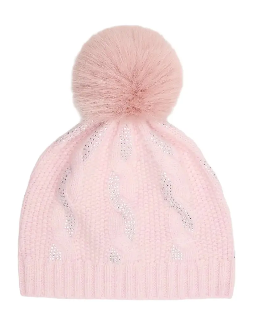 Sofia Cashmere Chunky Cable-Knit Cashmere Beanie