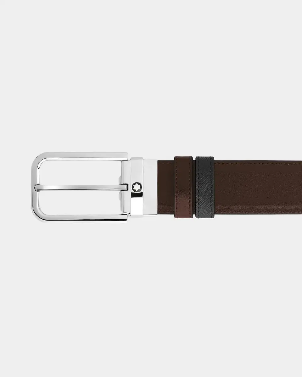 Montblanc Reversible Two-Tone Leather Belt | Thumbnail 4 Montblanc Reversible Two-Tone Leather Belt | Thumbnail 4