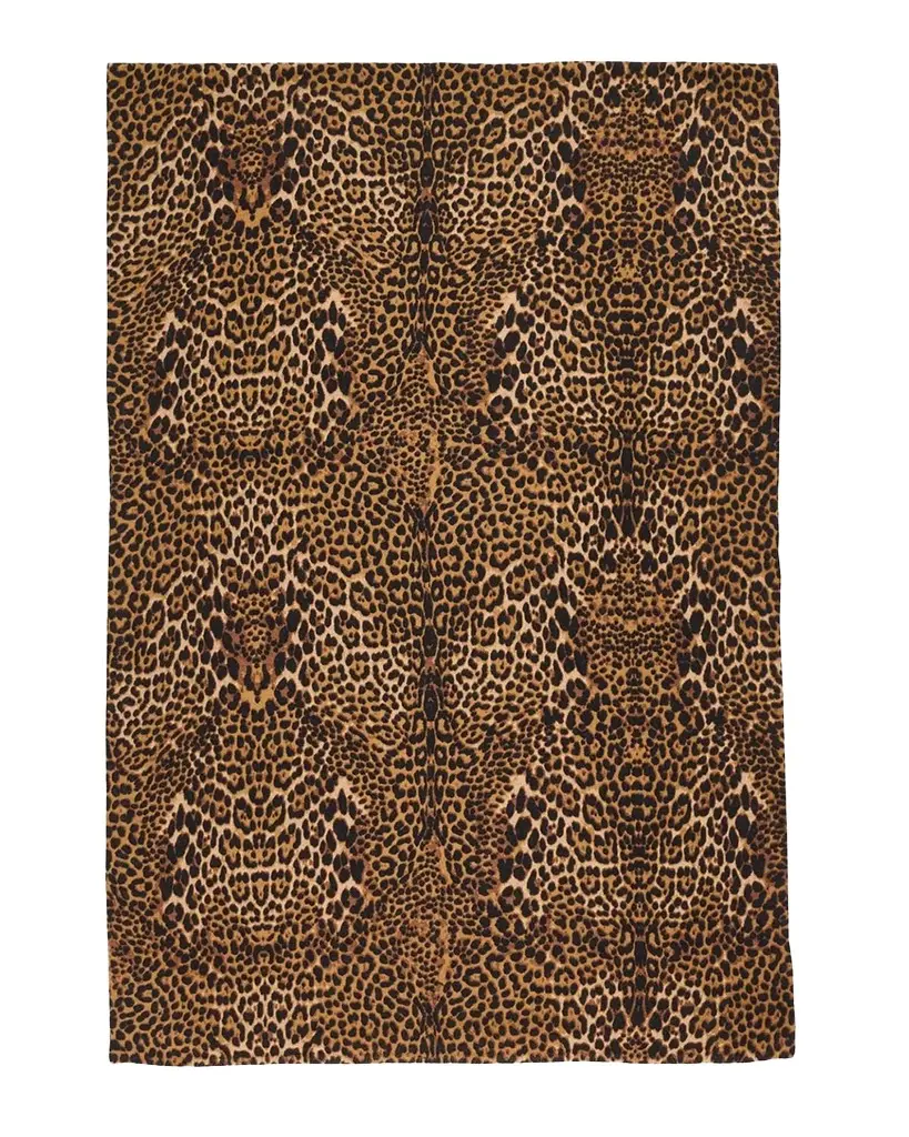 Sofia Cashmere Leopard-Print Cashmere Wrap