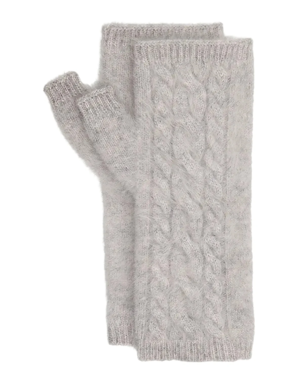 Sofia Cashmere Cashmere Cable-Knit Arm Warmers