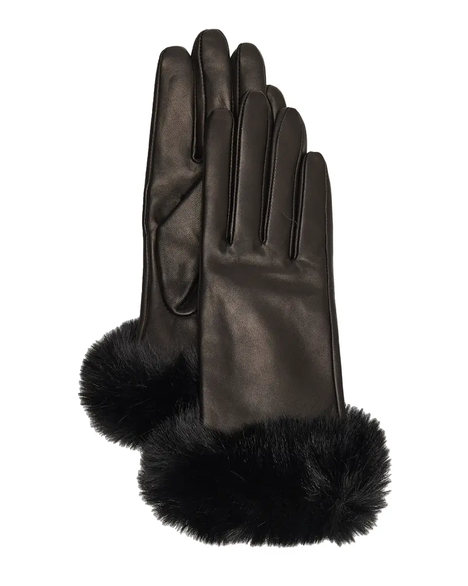 Sofia Cashmere Faux-Fur Leather Gloves | Thumbnail 2 Sofia Cashmere Faux-Fur Leather Gloves | Thumbnail 2