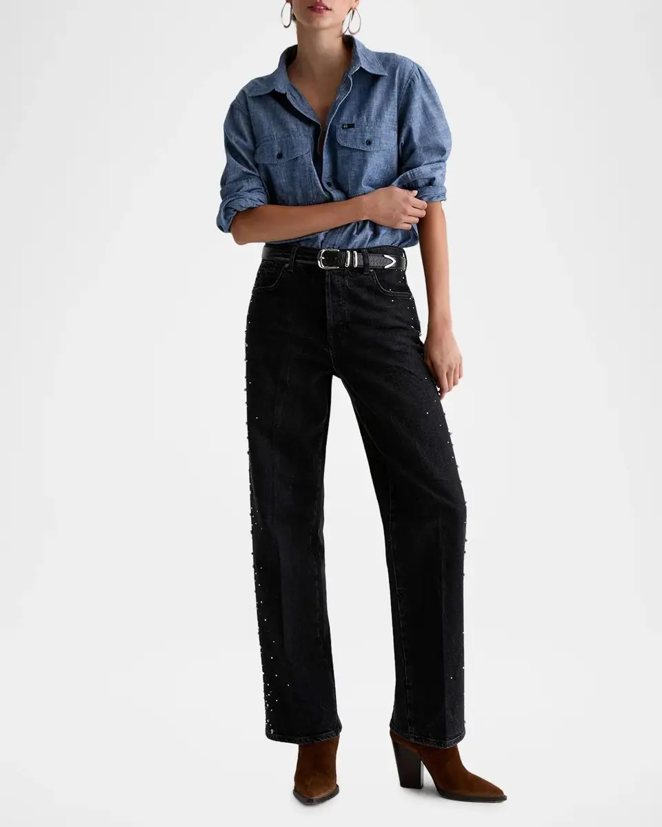AG Jeans Billie Embellished Jeans | Thumbnail 2 AG Jeans Billie Embellished Jeans | Thumbnail 2