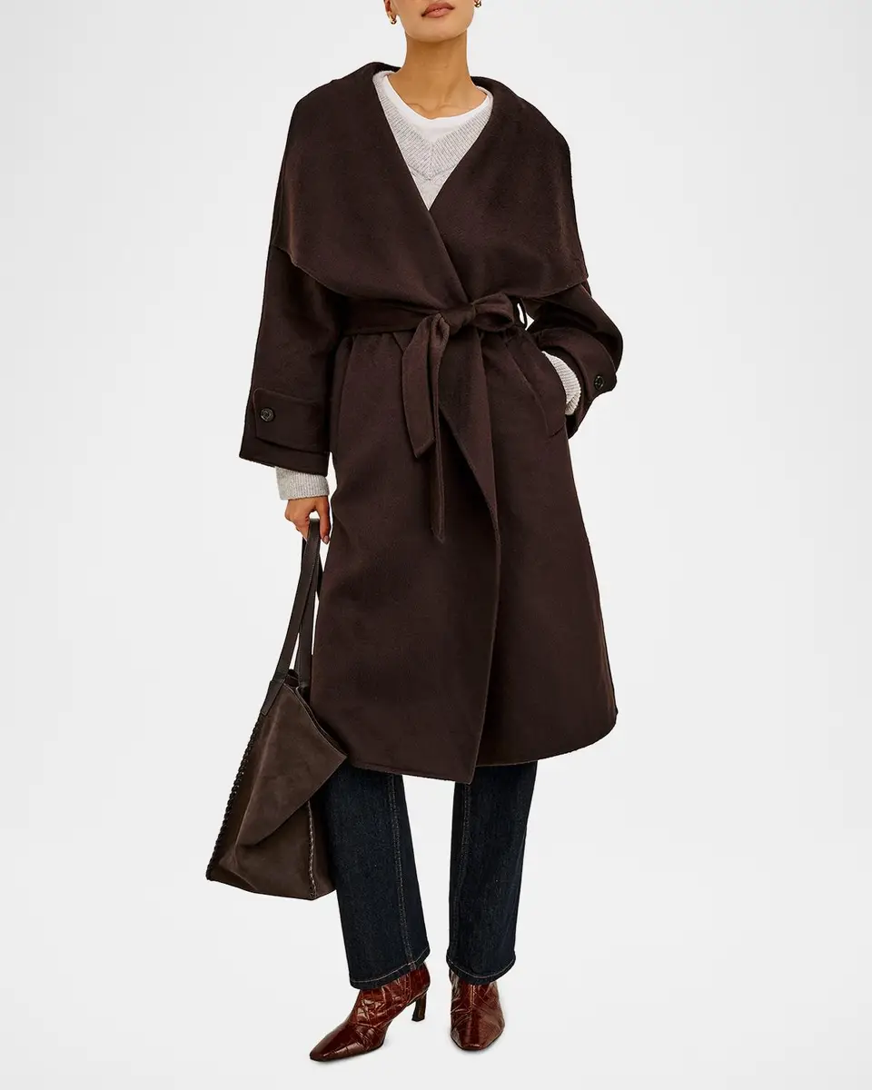RAILS Celeste Tie-Waist Wool-Blend Coat | Thumbnail 2 RAILS Celeste Tie-Waist Wool-Blend Coat | Thumbnail 2