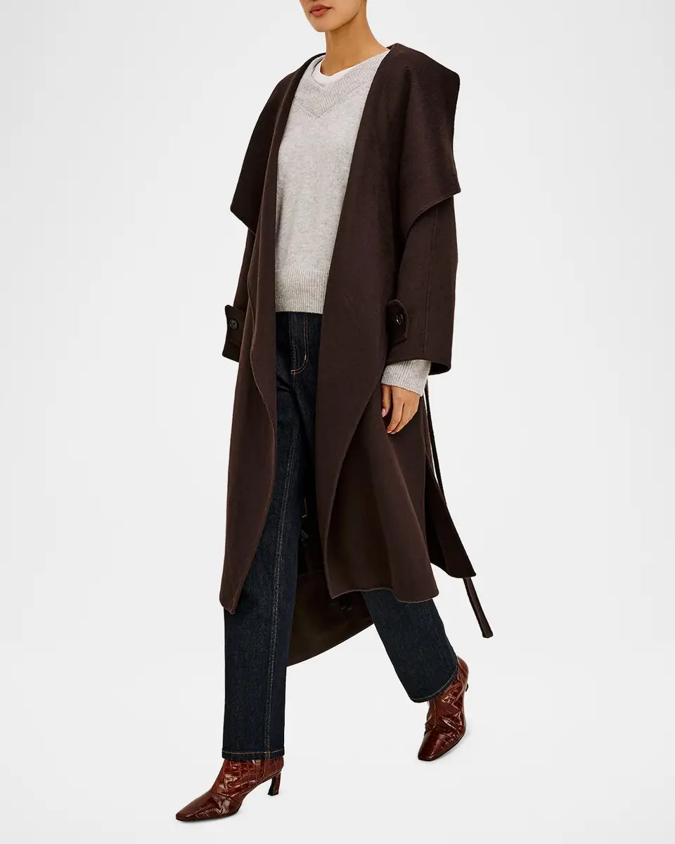 RAILS Celeste Tie-Waist Wool-Blend Coat | Thumbnail 6 RAILS Celeste Tie-Waist Wool-Blend Coat | Thumbnail 6