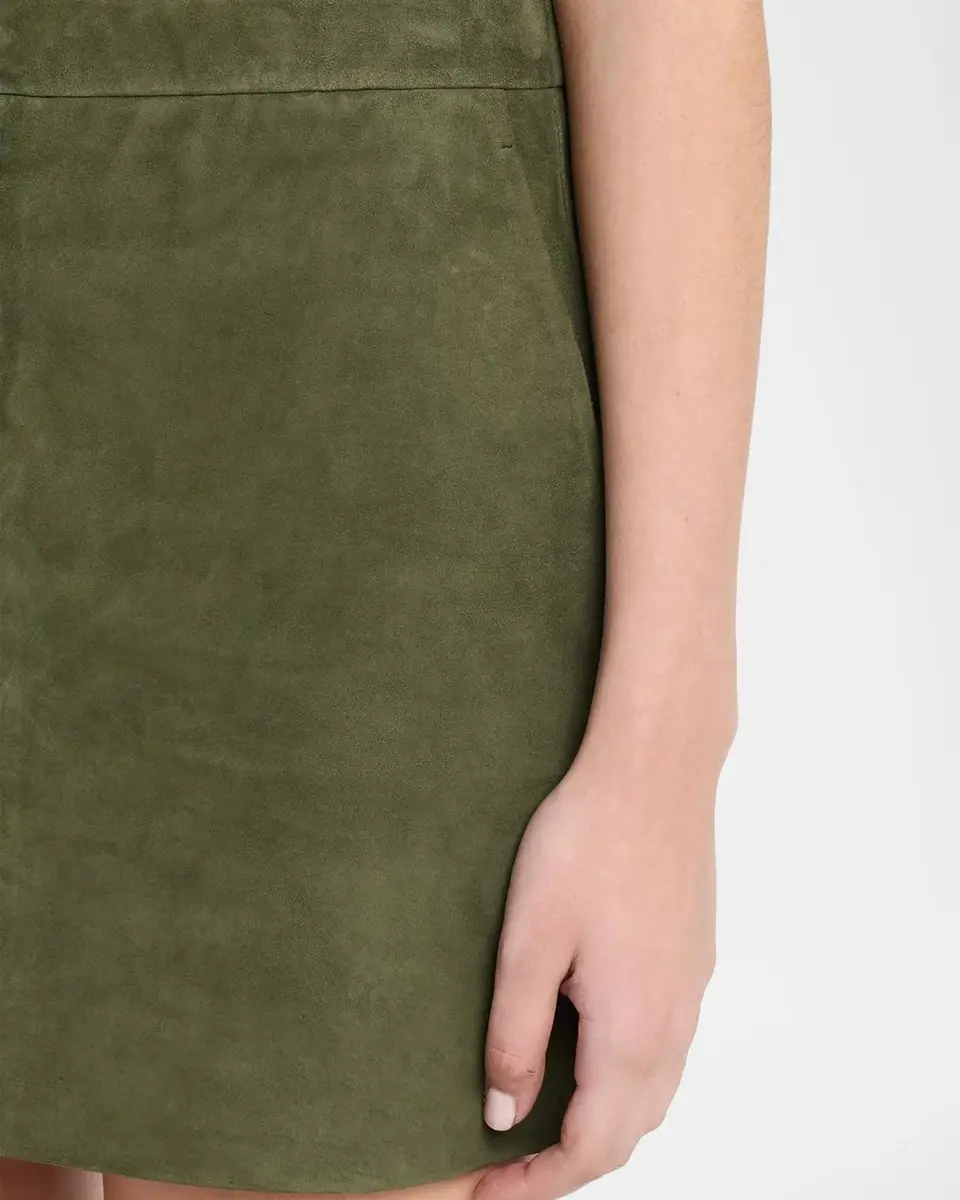 Theory Low-Rise Suede Mini Trouser Skirt | Thumbnail 5 Theory Low-Rise Suede Mini Trouser Skirt | Thumbnail 5
