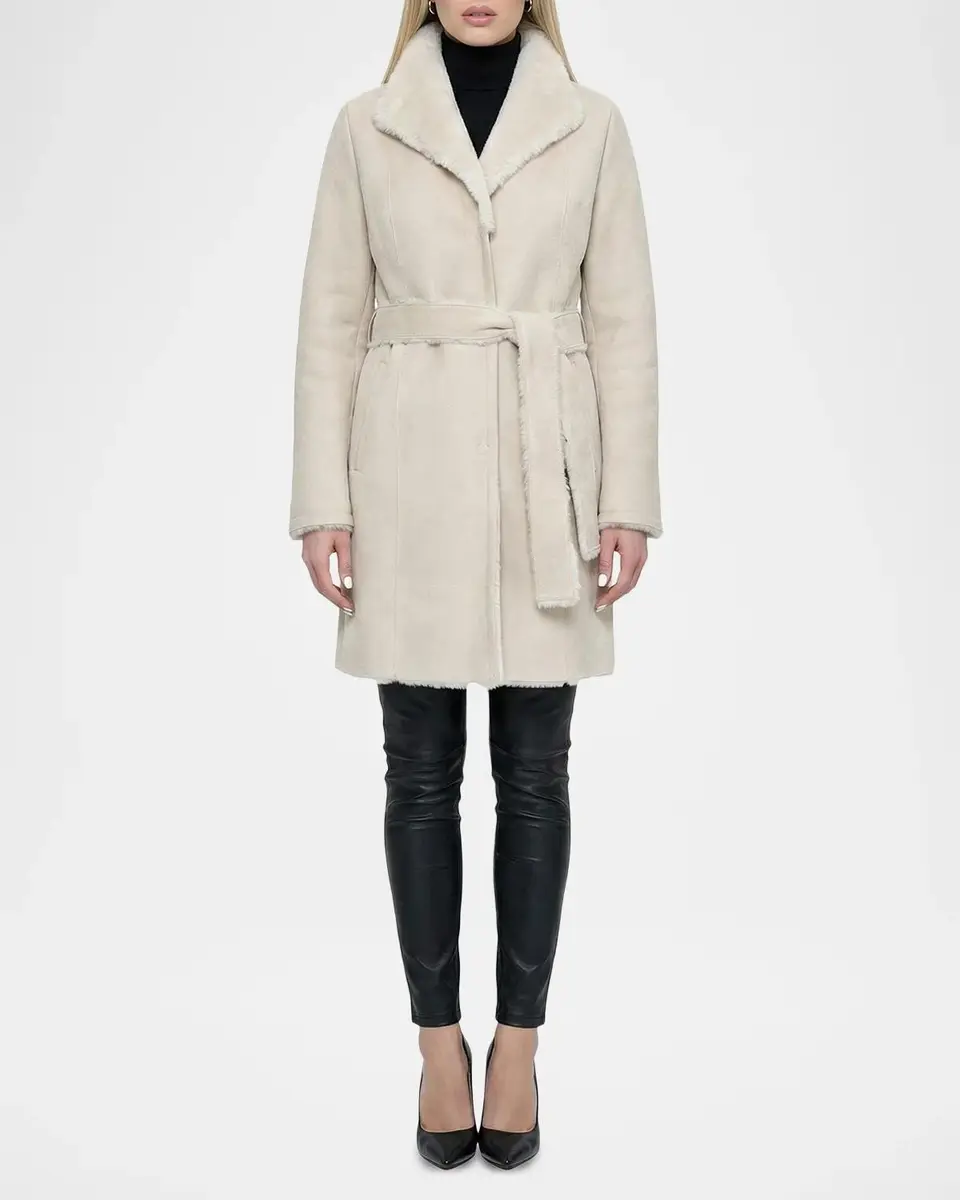 Gorski Belted Merino Shearling Coat | Thumbnail 2 Gorski Belted Merino Shearling Coat | Thumbnail 2