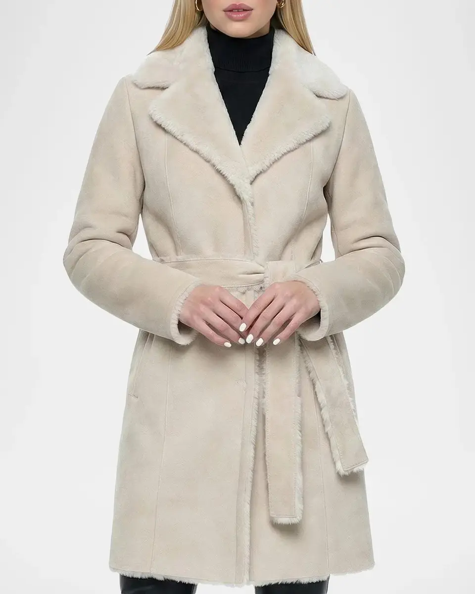 Gorski Belted Merino Shearling Coat | Thumbnail 4 Gorski Belted Merino Shearling Coat | Thumbnail 4