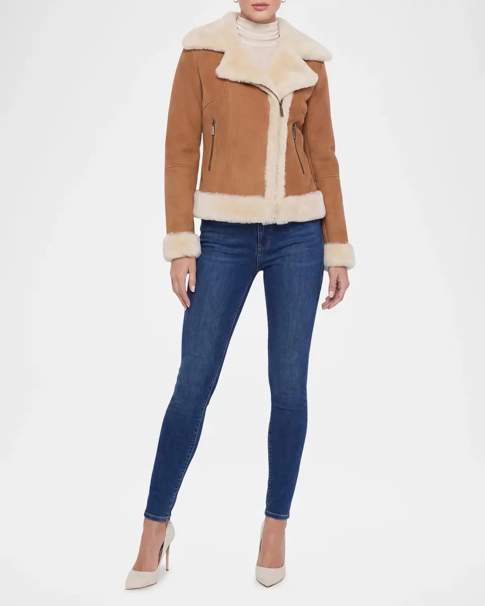 Gorski Merino Shearling Moto Jacket | Thumbnail 2 Gorski Merino Shearling Moto Jacket | Thumbnail 2