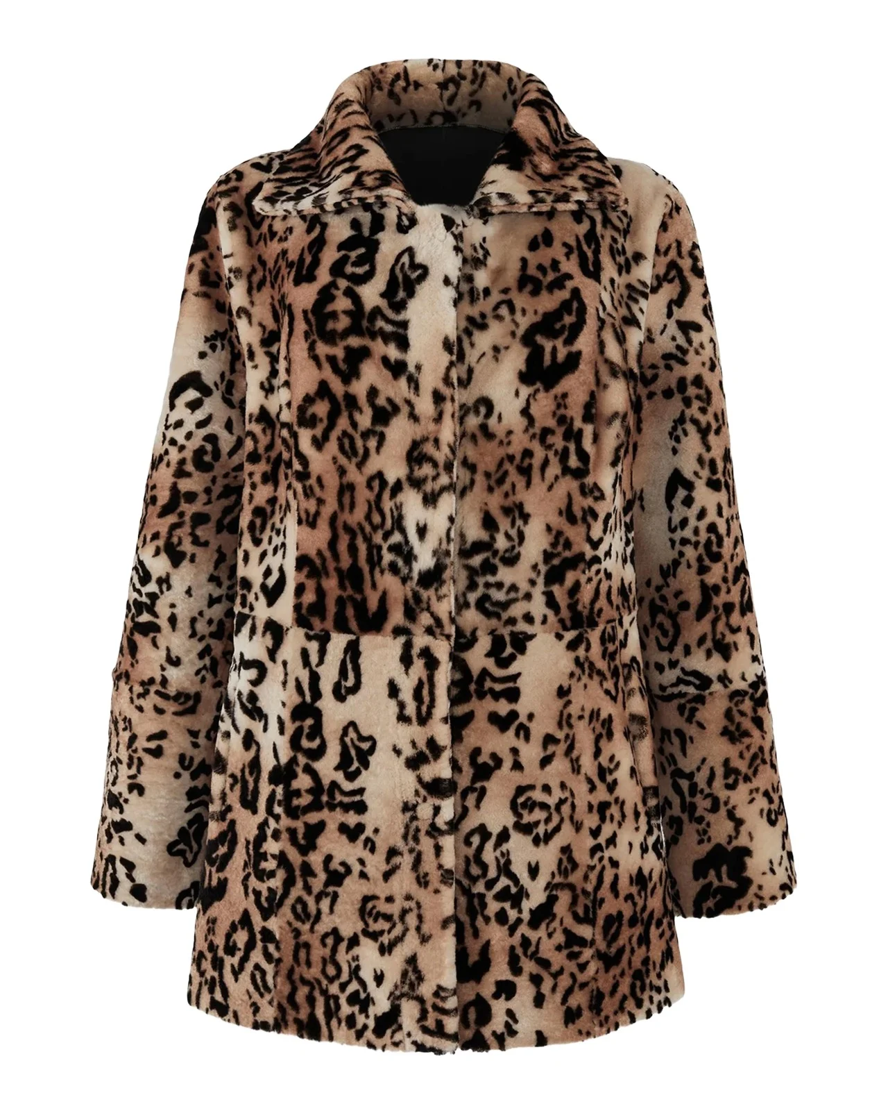 Animal-Print Select Lamb Shearling Jacket