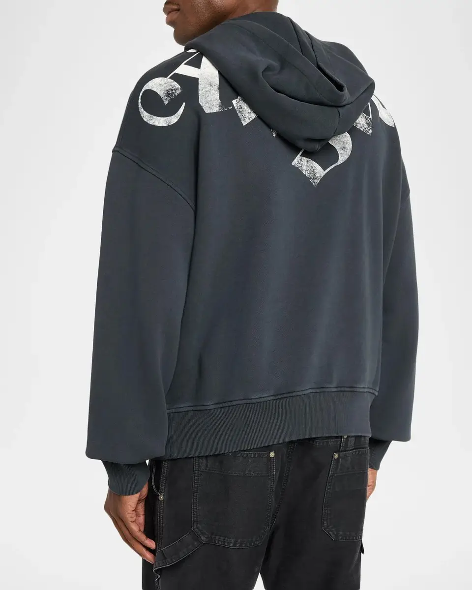 Palm Angels Men's Logo Cotton Hoodie | Thumbnail 3 Palm Angels Men's Logo Cotton Hoodie | Thumbnail 3