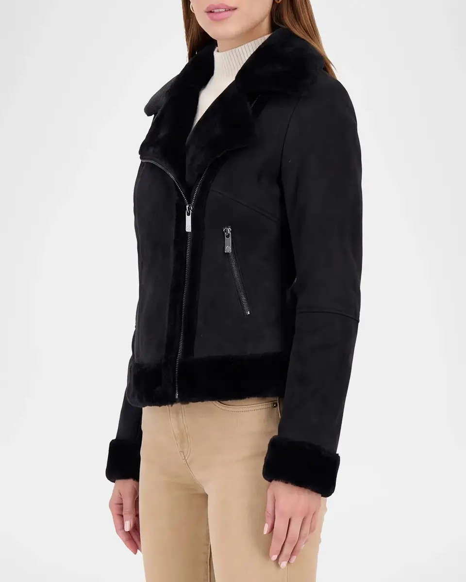 Gorski Merino Shearling Moto Jacket | Thumbnail 5 Gorski Merino Shearling Moto Jacket | Thumbnail 5