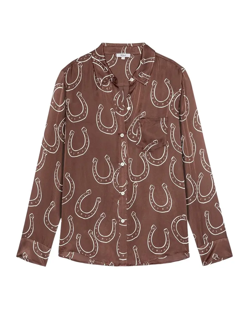 Alyssa Horseshoe-Print Shirt Alyssa Horseshoe-Print Shirt