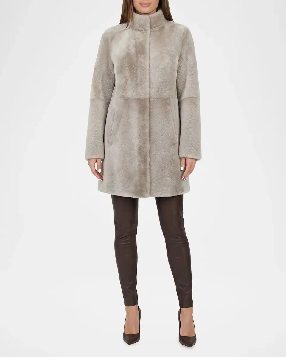 Gorski Merino Lamb Shearling Stroller Coat | Thumbnail 2 Gorski Merino Lamb Shearling Stroller Coat | Thumbnail 2