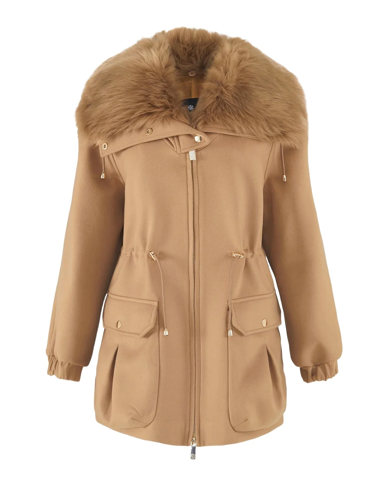 Jacket With Detachable Shearling Collar Jacket With Detachable Shearling Collar