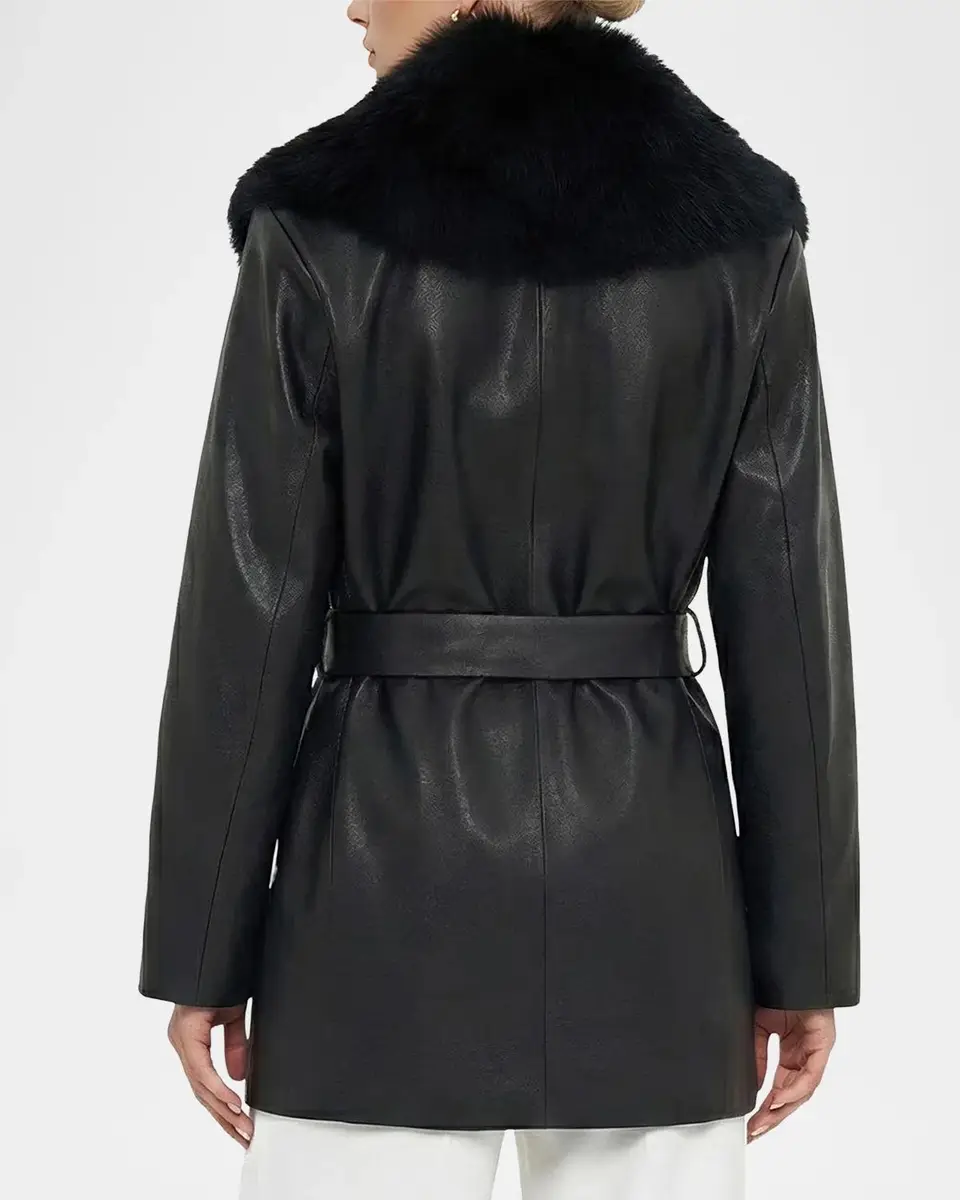 Gorski Nappa Leather Jacket w/ Shearling Collar | Thumbnail 3 Gorski Nappa Leather Jacket w/ Shearling Collar | Thumbnail 3