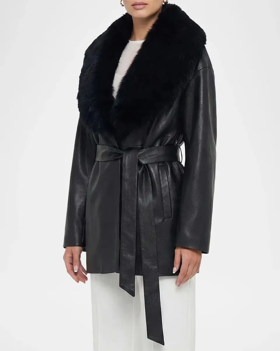 Gorski Nappa Leather Jacket w/ Shearling Collar | Thumbnail 5 Gorski Nappa Leather Jacket w/ Shearling Collar | Thumbnail 5