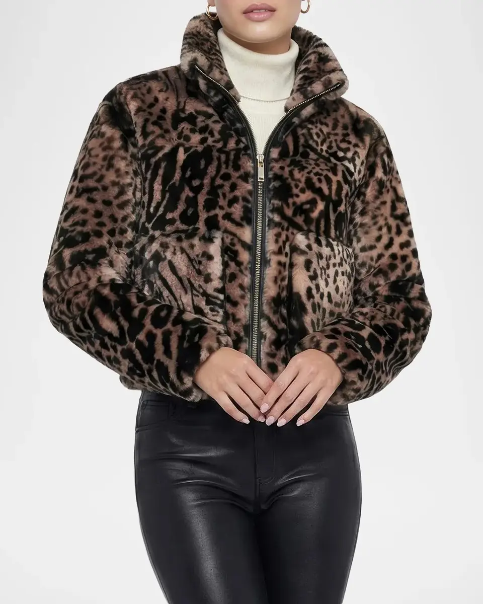 Gorski Select Animal-Print Shearling Zip Jacket | Thumbnail 4 Gorski Select Animal-Print Shearling Zip Jacket | Thumbnail 4