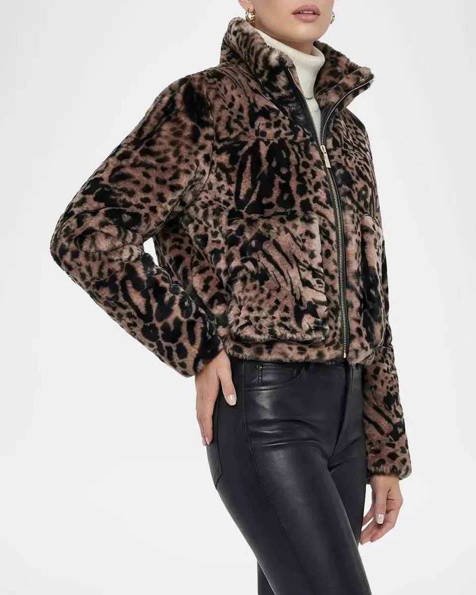 Gorski Select Animal-Print Shearling Zip Jacket | Thumbnail 5 Gorski Select Animal-Print Shearling Zip Jacket | Thumbnail 5