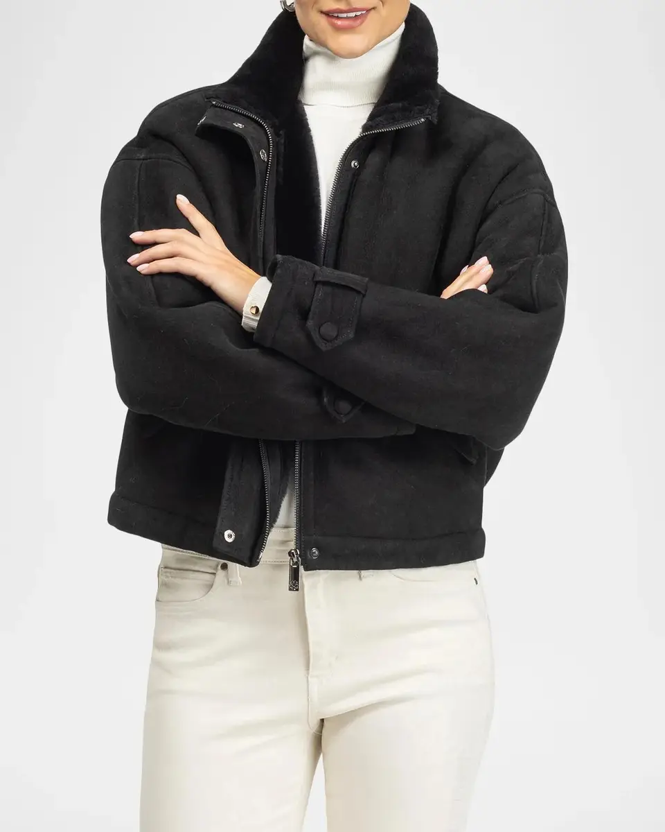 Gorski Merino Shearling Bomber Jacket | Thumbnail 4 Gorski Merino Shearling Bomber Jacket | Thumbnail 4