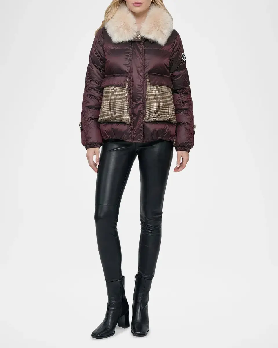 Gorski Apres-Ski Mixed-Media Jacket | Thumbnail 2 Gorski Apres-Ski Mixed-Media Jacket | Thumbnail 2