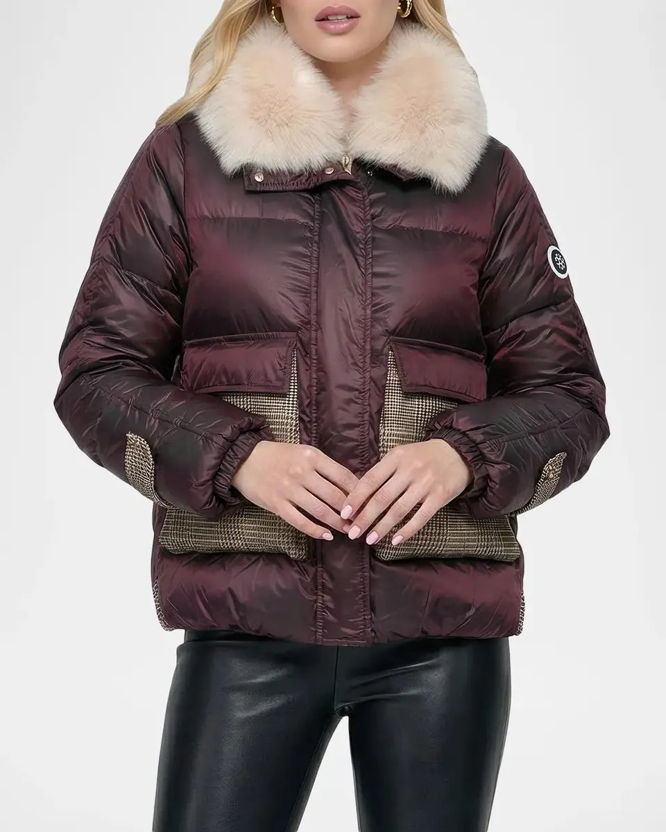 Gorski Apres-Ski Mixed-Media Jacket | Thumbnail 4 Gorski Apres-Ski Mixed-Media Jacket | Thumbnail 4