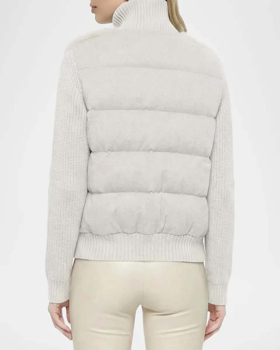 Gorski Shearling-Front Mixed Media Jacket | Thumbnail 3 Gorski Shearling-Front Mixed Media Jacket | Thumbnail 3